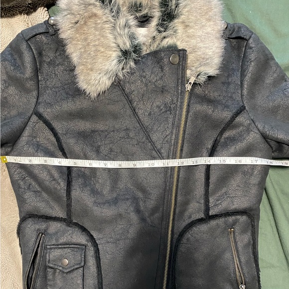 NEXT faux Fur & Suede Jacket - Picture 6 of 7